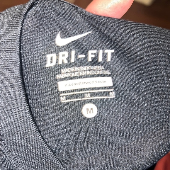 Nike black lacrosse dri-fit shortsleeve shirt youth medium athletic sports top M - Picture 8 of 8